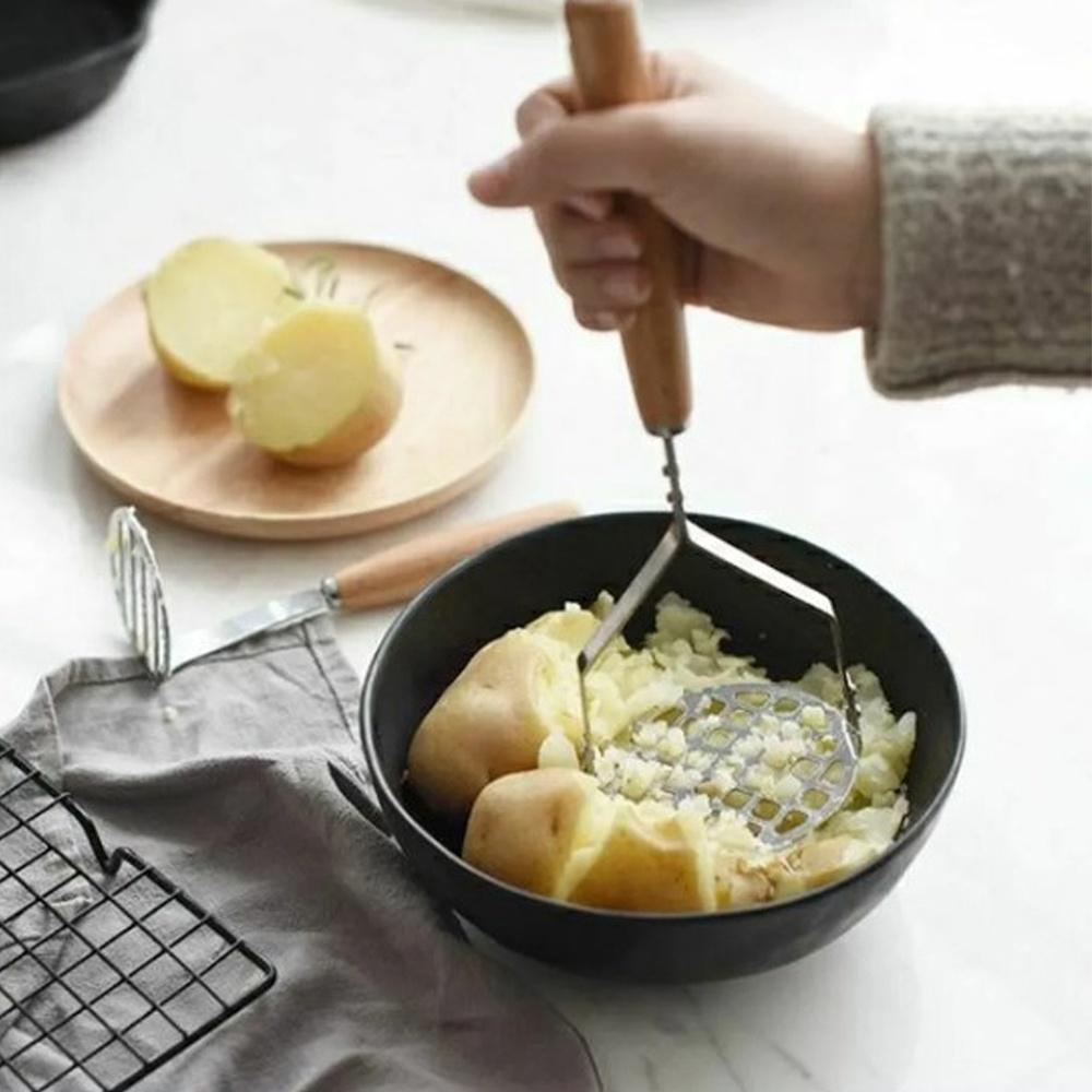 【柚子烘焙食品】巧手師 不鏽鋼馬鈴薯壓泥器 馬鈴薯壓泥器 馬鈴薯搗碎器薯泥器南瓜壓泥器壓泥器搗碎-細節圖5