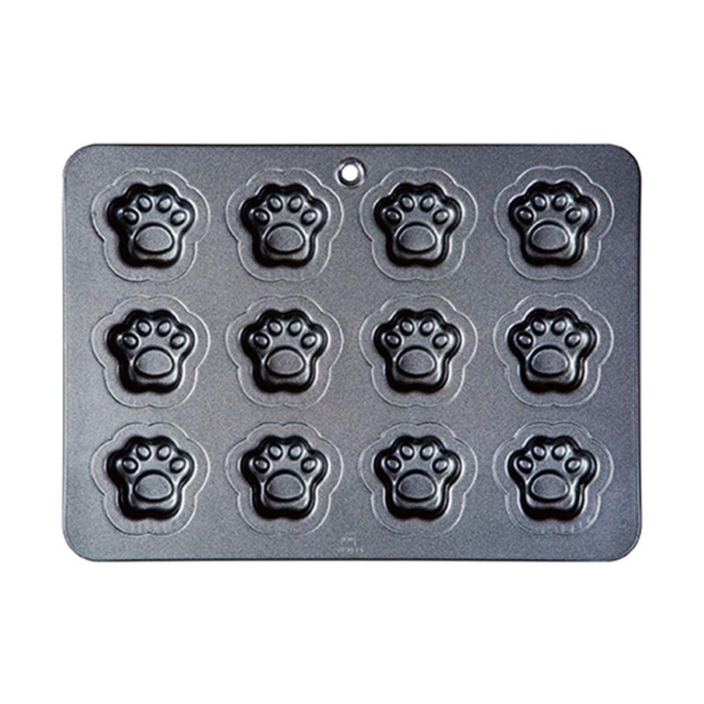 【柚子烘焙食品】三能 布丁模 貓爪模 SN9087 SN9033 12連布丁模 12連貓爪模 不沾 蛋糕模 馬芬模-細節圖6