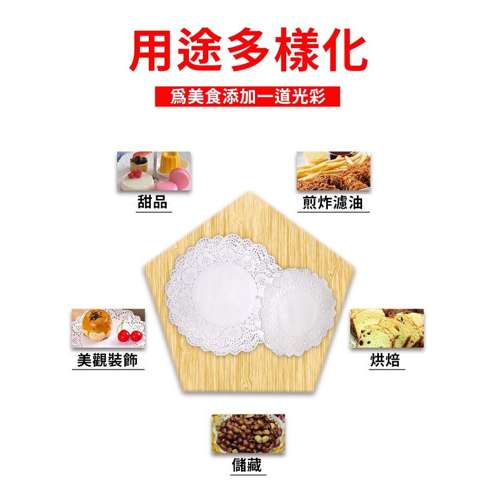【柚子烘焙食品】白色通花紙墊 圓形加厚通花紙墊 (多尺寸組合)圓形通花紙墊 吸油紙 襯墊 襯紙 餐具墊 蛋糕紙墊 花邊紙-細節圖3