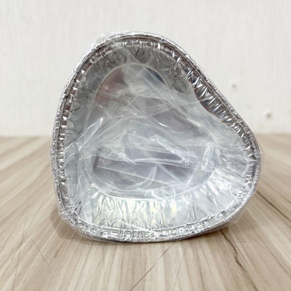 【柚子烘焙食品】心形鋁箔  容量90ml 25入/串 金色心形鋁箔 烤布蕾 心型小蛋糕 發糕 造形鋁箔 鋁箔容器 錫箔盒-細節圖2
