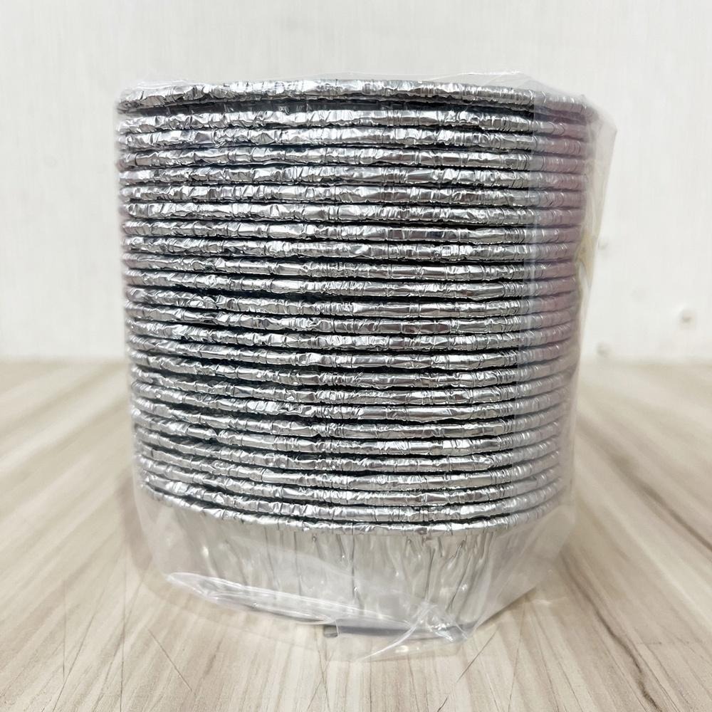 【柚子烘焙食品】心形鋁箔  容量90ml 25入/串 金色心形鋁箔 烤布蕾 心型小蛋糕 發糕 造形鋁箔 鋁箔容器 錫箔盒-細節圖4