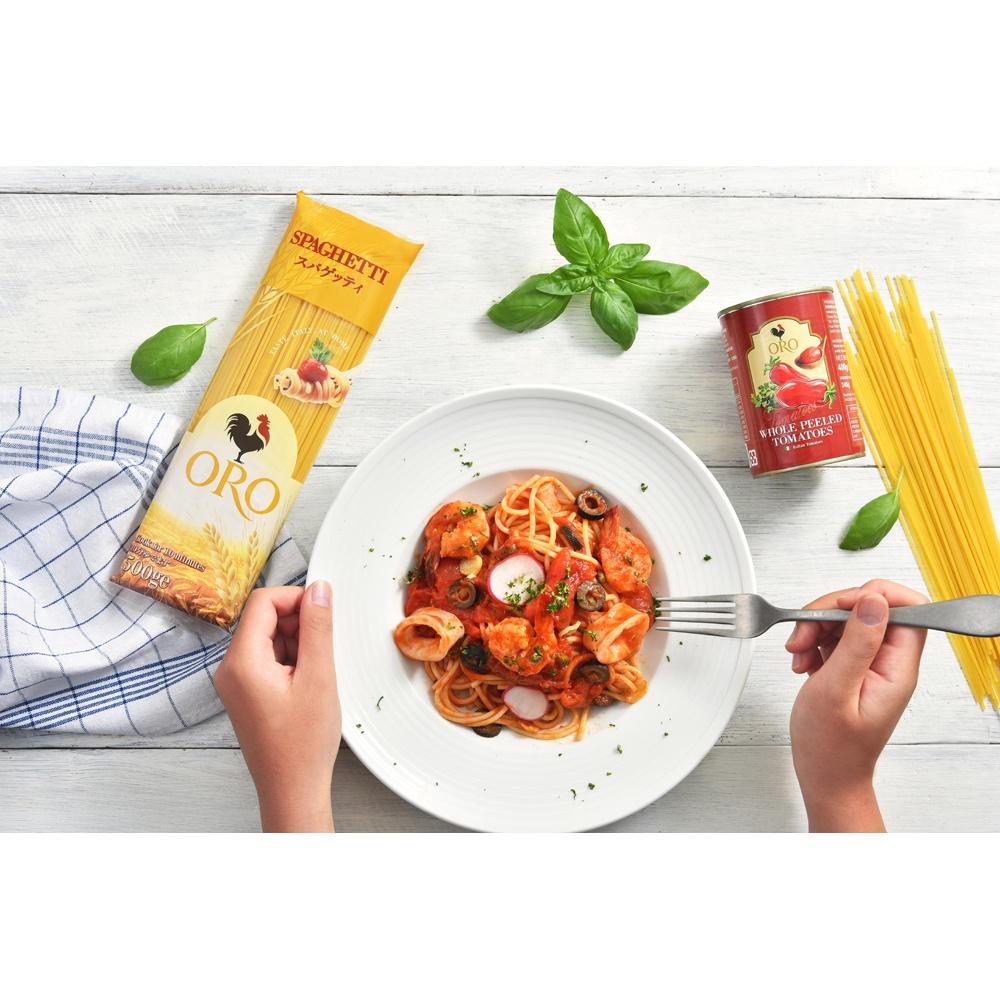 【柚子烘焙食品】ORO義大利直麵 500g 義大利直麵 義式料理食材 烘焙 可以與其它食材或醬汁拌炒 DIY 義大利麵-細節圖3