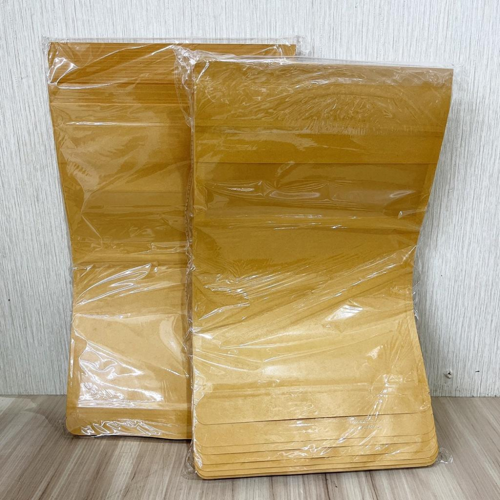 【柚子烘焙食品】牛皮開窗夾鏈立袋一斤 50入 牛皮紙自立袋 牛皮紙夾鏈袋 食品包裝袋 餅乾袋-細節圖3
