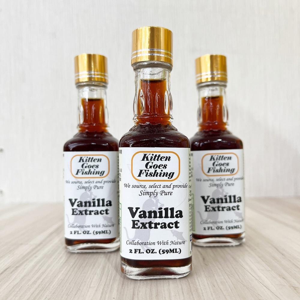 【柚子烘焙食品】印尼釣魚小貓 天然香草精 59ml vanilla extract 香草精 59毫升原裝 天然香草 調味-細節圖3