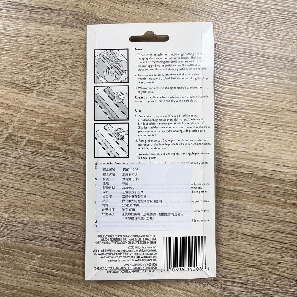 【柚子烘焙食品】美國 Wilton惠爾通 翻糖工具 翻糖滾刀 三刀頭翻糖滾刀 切割花紋 滾刀 滾刀切割器 壓紋機 車縫線-細節圖5