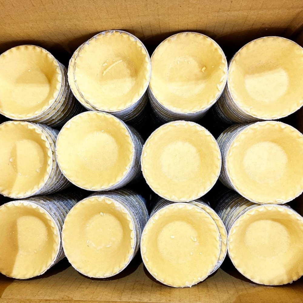 【柚子烘焙食品】冷凍蛋塔皮 台式蛋塔 211蛋塔皮 大(8cm)300入/箱 冷凍塔 冷凍塔皮酥皮蛋塔皮 蛋塔 水果塔-細節圖4