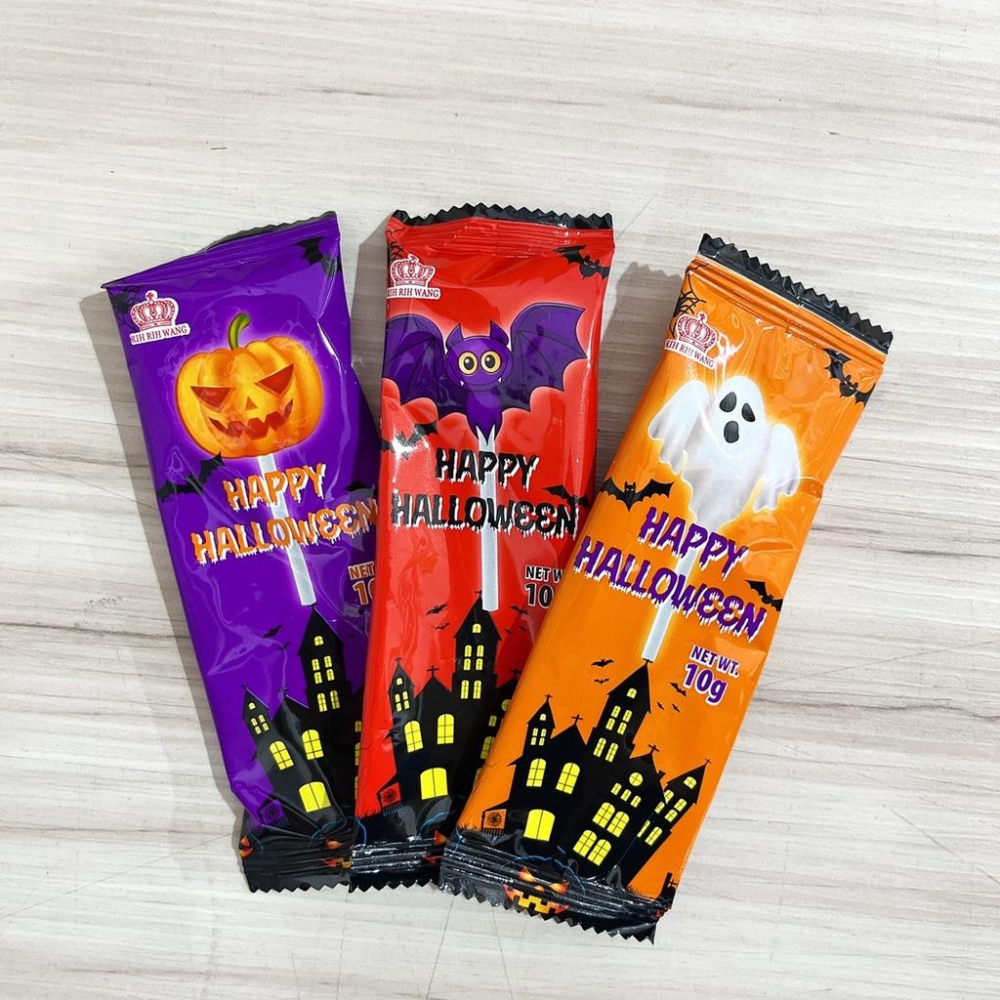 【柚子烘焙食品】萬聖節棒棒糖 10g/支 南瓜蝙蝠幽靈 造型棒棒糖 糖果 聖誕糖果 交換禮物 萬聖節糖果 幼稚園禮物分享-細節圖3
