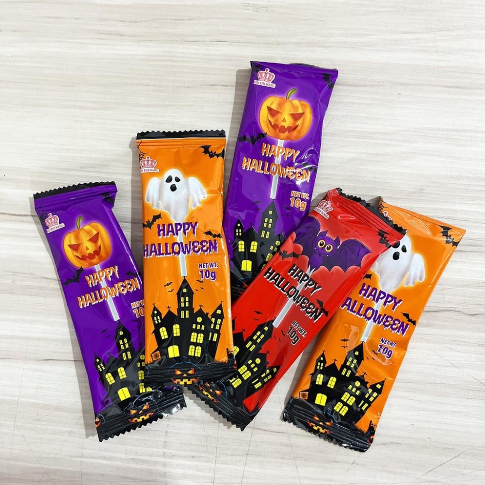 【柚子烘焙食品】萬聖節棒棒糖 10g/支 南瓜蝙蝠幽靈 造型棒棒糖 糖果 聖誕糖果 交換禮物 萬聖節糖果 幼稚園禮物分享-細節圖5