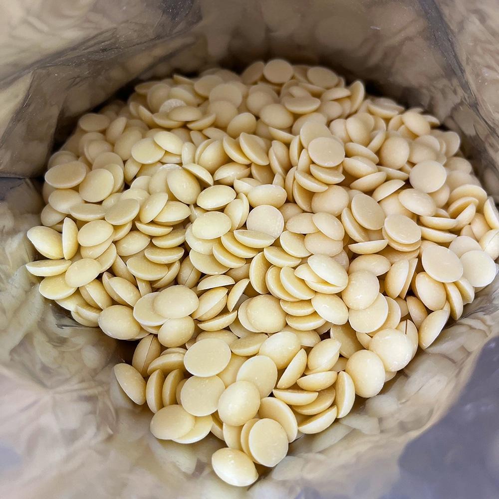 【柚子烘焙食品】法國米歇爾柯茲 33%伊莉安調溫巧克力珠 250g/1kg 分裝(冷藏)伊莉安調溫白巧克力珠-細節圖5
