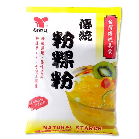 【柚子烘焙食品】仙知味 傳統粉粿粉 黑糖粉粿粉 原味/黑糖 300g 粉粿粉 冰品甜品配料 傳統美食 粉粿 自製DIY-細節圖2