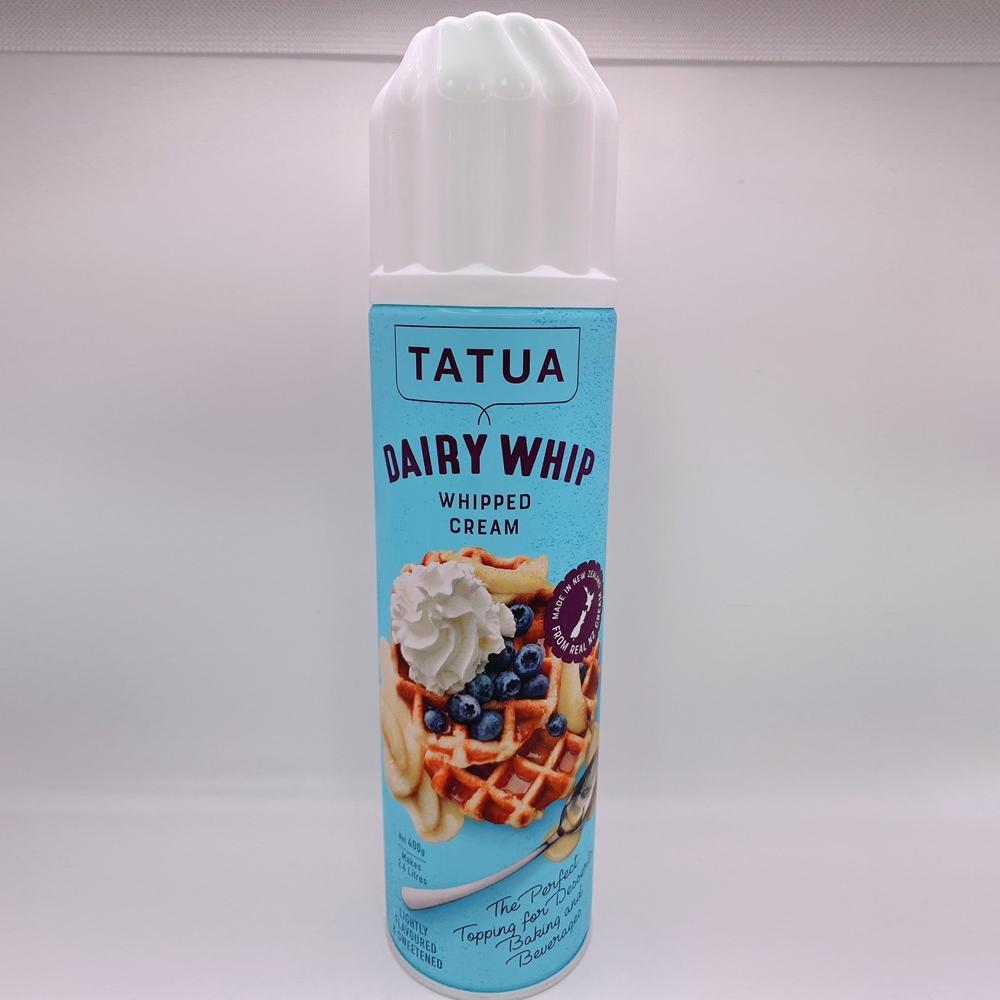 【柚子烘焙食品】Tatua 噴式鮮奶油 400g 250g(冷藏)紐西蘭噴式鮮奶油 低糖 巧克力風味 濃縮咖啡噴式鮮奶油-細節圖2