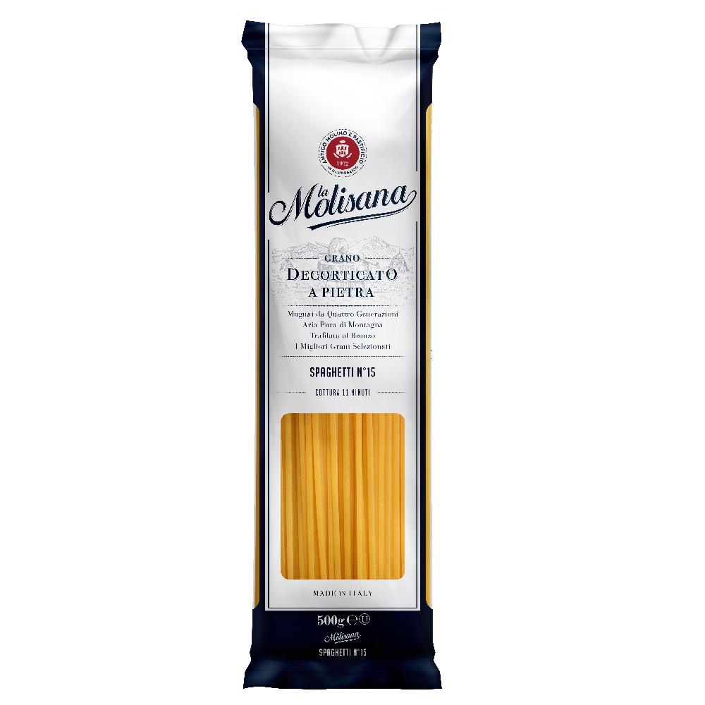 【柚子烘焙食品】Molisana茉莉義大利麵 茉莉-15號直麵 20號筆管麵 500g 石臼碾磨 15號 茉莉義大利直麵-細節圖2
