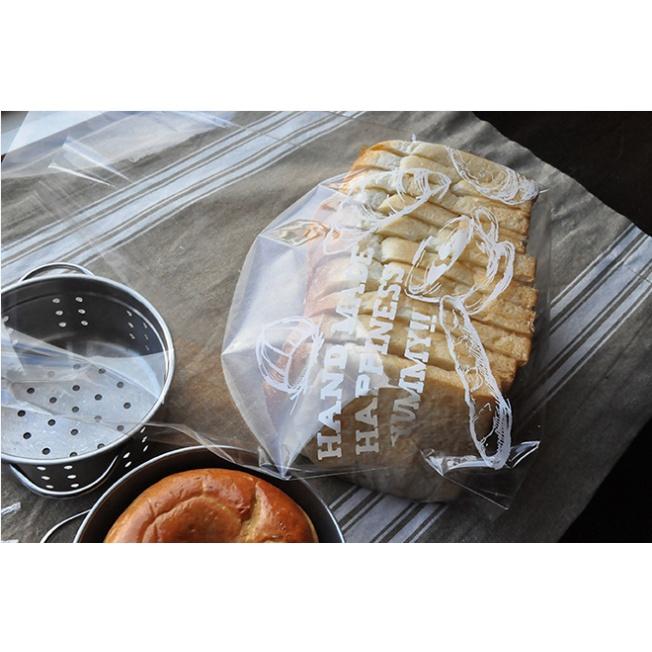 【柚子烘焙食品】12兩吐司袋(100入) 白色手繪下午茶 大尺寸 12兩 平口袋 透明包裝袋 土司袋 麵包平口袋 包裝袋-細節圖6