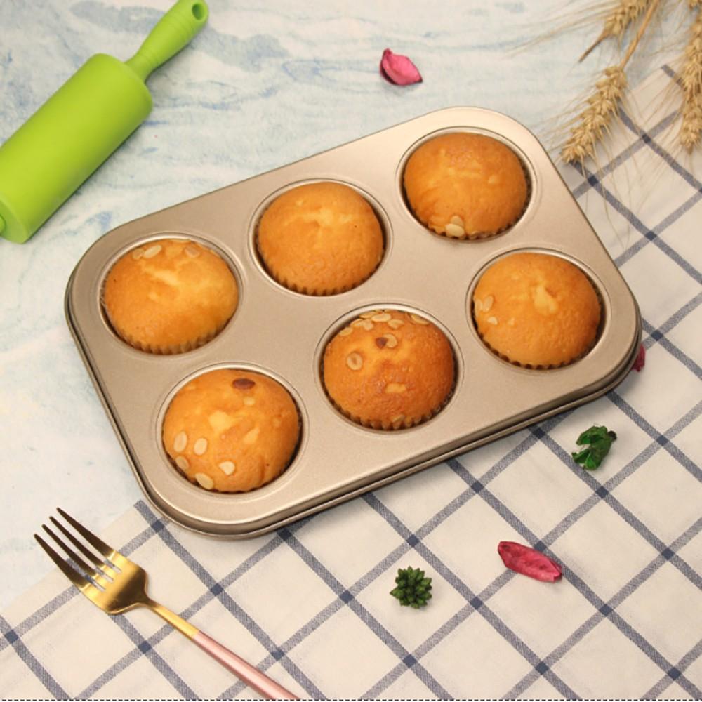 【柚子烘焙食品】六連碳鋼圓形蛋糕模 不沾烤盤 蛋糕模 蛋糕烤盤 杯子蛋糕 戚風蛋糕 蛋糕模具 不沾塗層 DIY烘焙工具-細節圖7