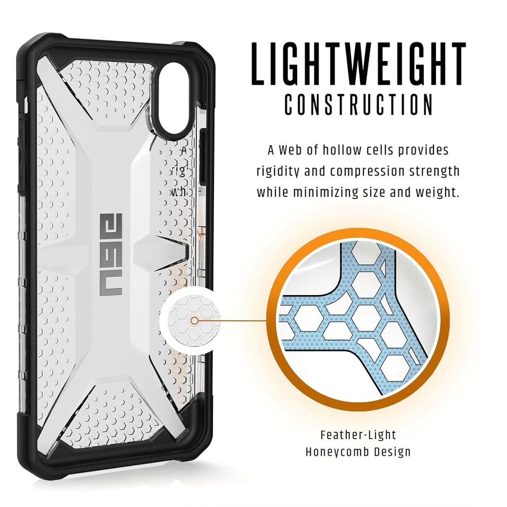 UAG 平輸真品 iPhone Xs Max [6.5 吋螢幕] 等離子羽毛 - 輕量堅固 [冰] 軍用防摔測試保護殼-細節圖2