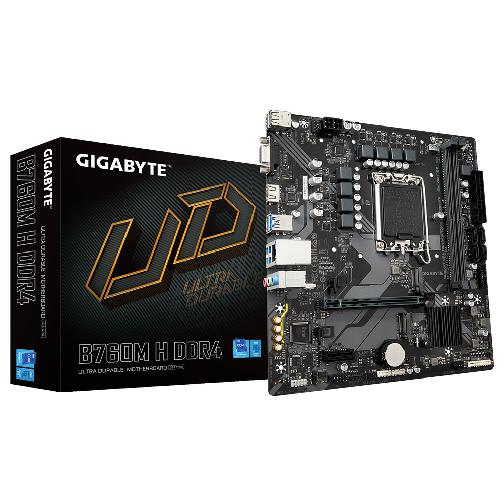 [含稅開發票] 全新 GIGABYTE 技嘉 B760M H DDR4 M-ATX DDR4/1700腳位/主機板/D4-細節圖2
