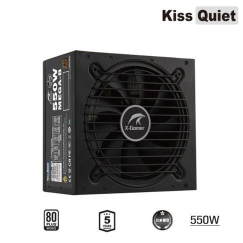 [含稅開發票] KissQuiet MEGA-B 550W/日系電容/銅牌80+/電源供應器/五年保/0800-細節圖2