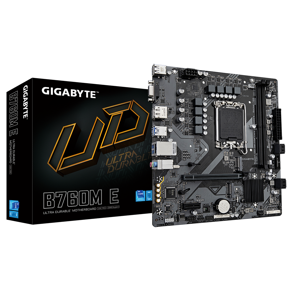 [含稅開發票] GIGABYTE技嘉 B760M E (DDR5的)三介面 /DDR5/1700腳位/主機板-細節圖2