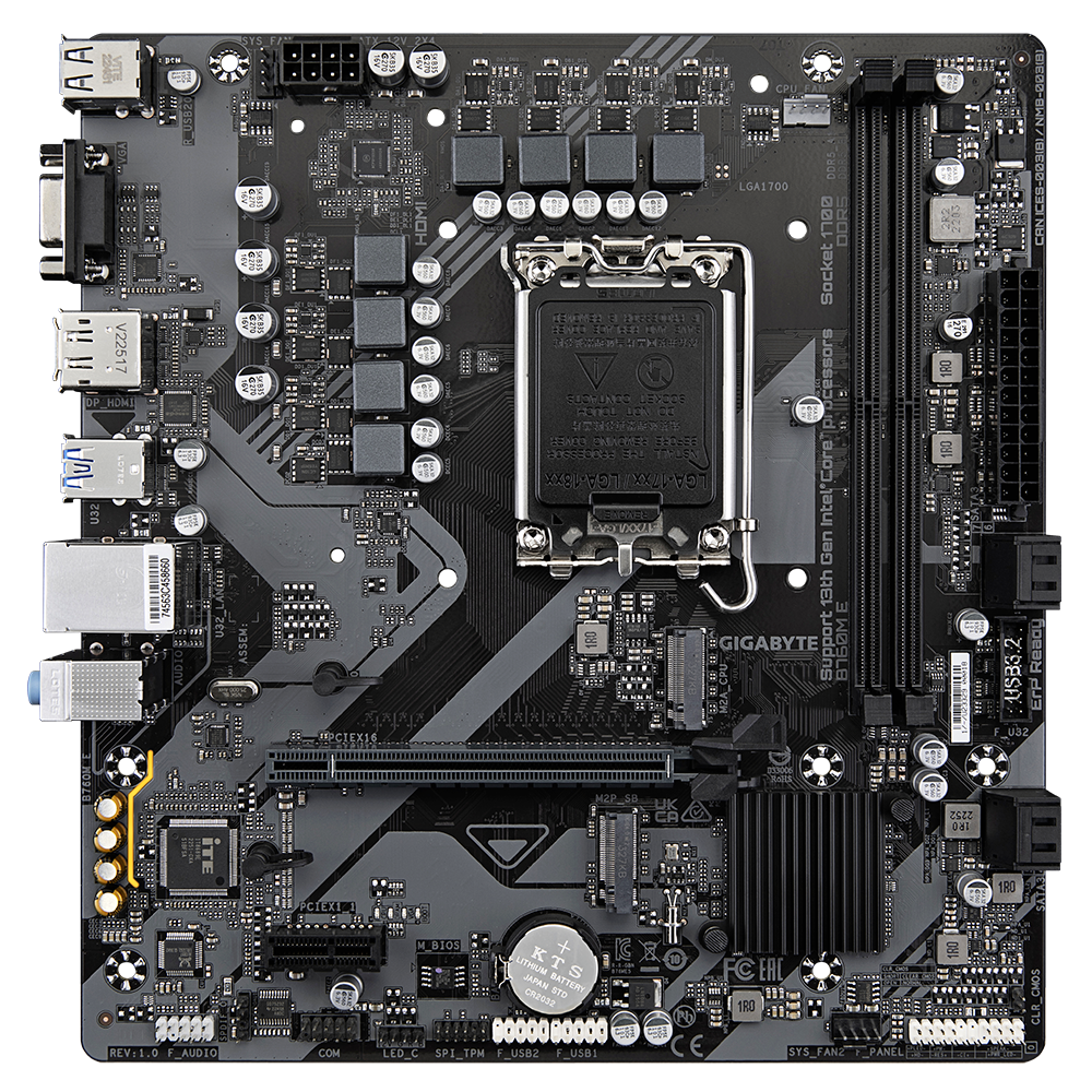[含稅開發票] GIGABYTE技嘉 B760M E (DDR5的)三介面 /DDR5/1700腳位/主機板-細節圖3