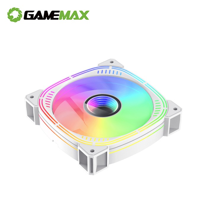 [含稅開發票] 菱鏡 白色 ARGB 12CM風扇 正向 反向 12CM ARGB風扇-細節圖2