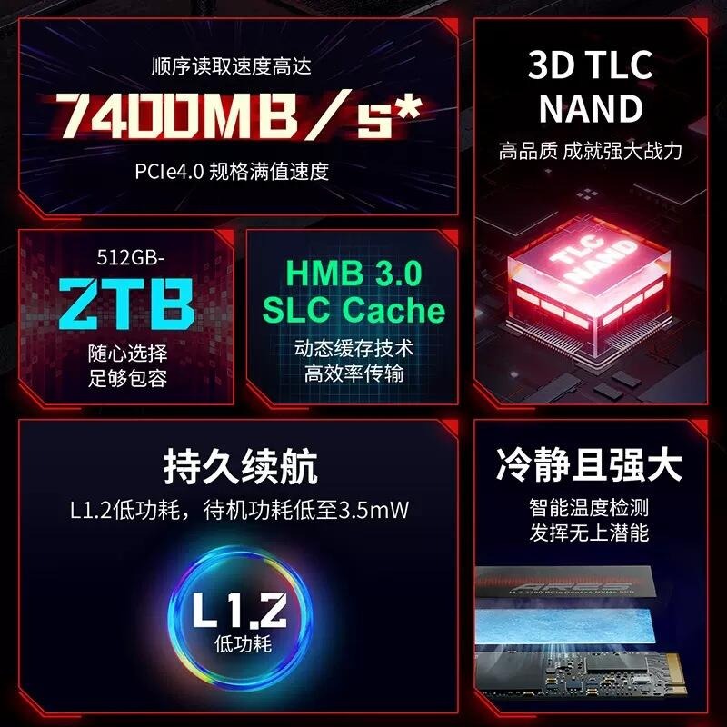 [含稅開發票] 全新 Lexar 雷克沙 NM790 M.2 PCIe Gen4 NVMe 1TB /固態硬碟/SSD-細節圖3