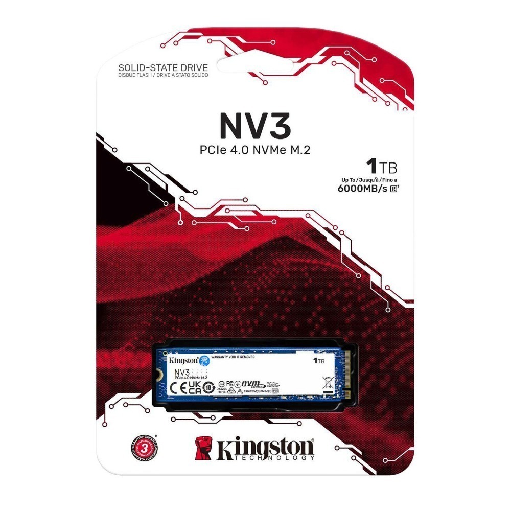 [含稅附發票] 金士頓 Kingston NV3 1TB 2TB M.2 NVMe PCIe SSD固態硬碟-細節圖2