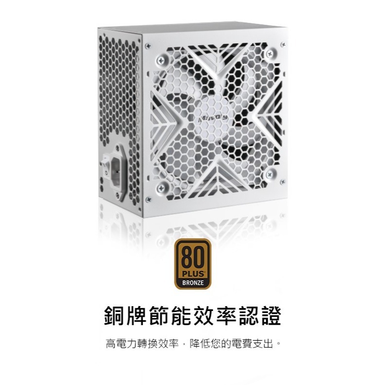 [含稅開發票] 全白色電源 DUKE ARMOR BR650S (80Plus銅牌)接頭 線都白的/電源供應器/白色-細節圖3