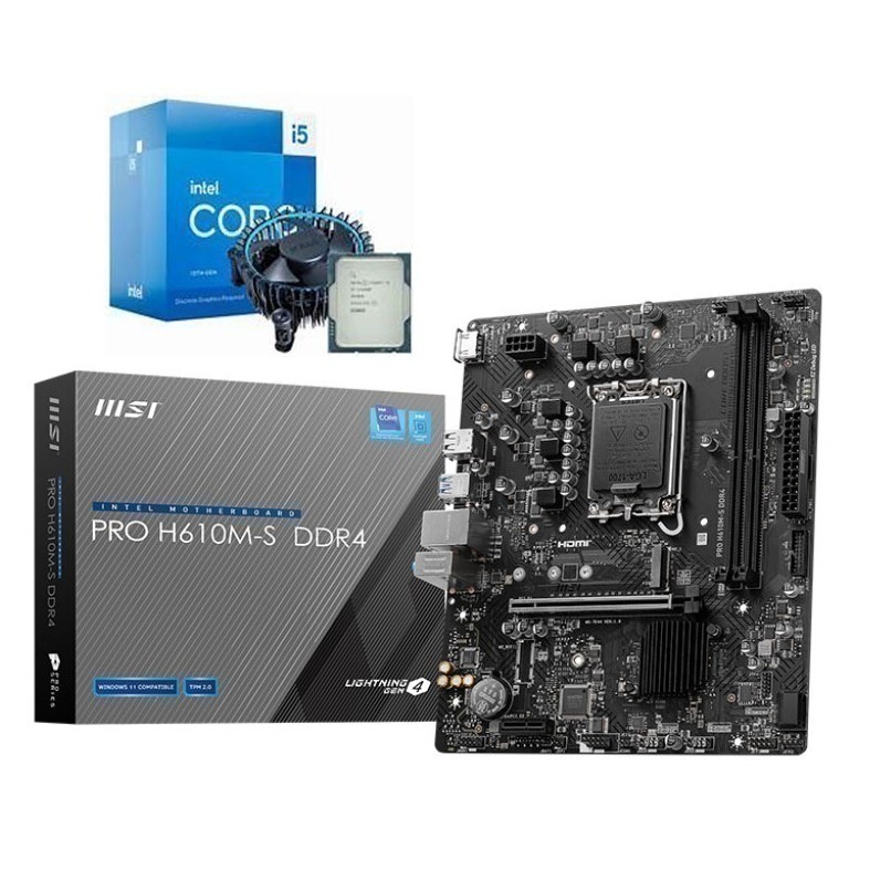 [含稅開發票] 工具人救星-全新盒裝 I5 12400F+微星 H610M-S D4主機板 (強力支援價)-細節圖2