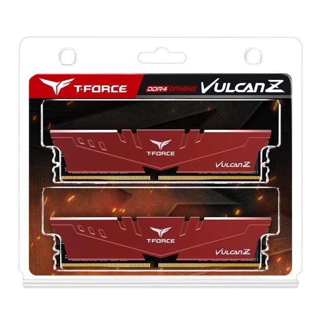 TEAM十銓 T-Force Vulcan Z 火神散熱片系列 32GB(雙通16GB*2) DDR4-3200(紅色)-規格圖2