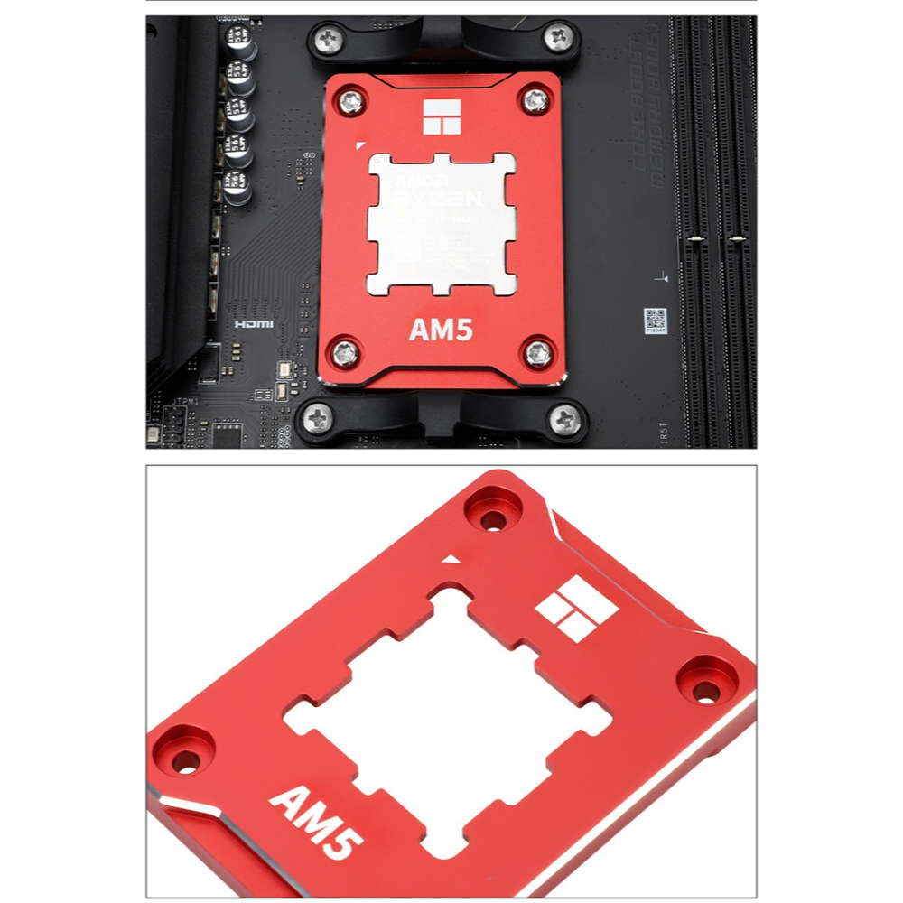 [含稅開發票] 利民AMD-ASF AM5 CPU  防彎曲支架扣具  保護框架 防壓痕 全鋁合金+絕缘墊-細節圖4