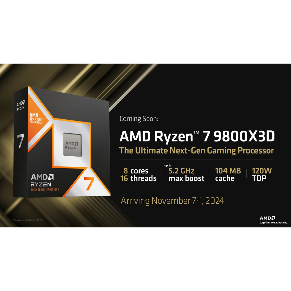 [含稅開發票] AMD超微 Ryzen 7 9800X3D 遊戲專武 [8核/16緒] /無風扇/AM5/CPU/處理器-細節圖2