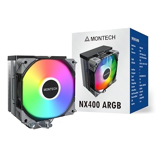 [含稅開發票] 君主 Montech NX400 ARGB 四導管塔扇 高風量  FDB 靜音風扇/CPU散熱器/塔扇-規格圖3