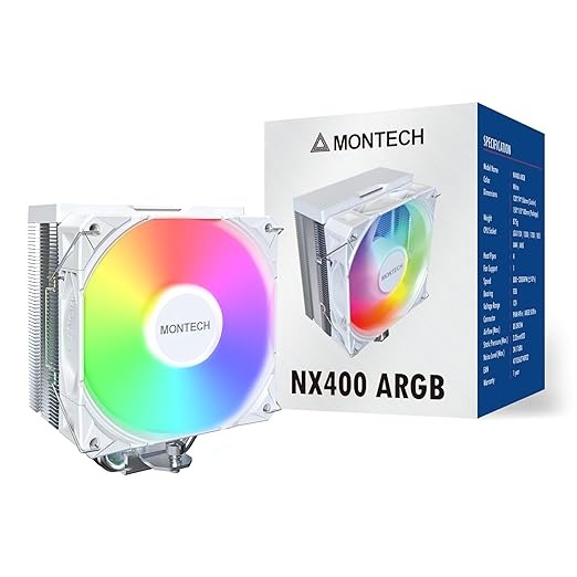 [含稅開發票] 君主 Montech NX400 ARGB 四導管塔扇 高風量  FDB 靜音風扇/CPU散熱器/塔扇-規格圖3