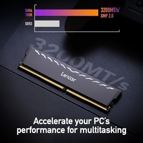 [含稅開發票] 雷克沙 Lexar Thor XMP-DDR4 3200 16GB 桌上型超頻記憶體/黑色散熱片/D4-細節圖4