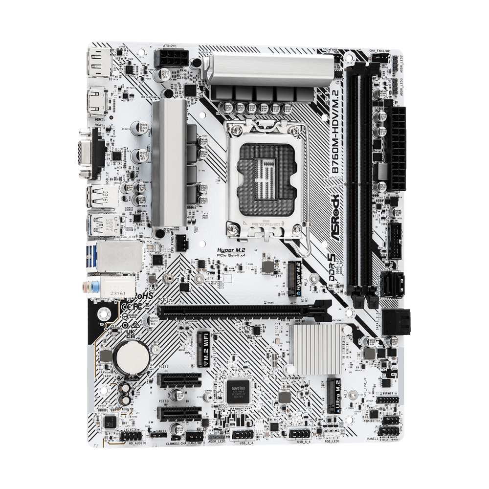 [含稅開發票] 產地越南 華擎 ASRock B760M-HDV/M.2 M-ATX /DDR5/INTEL主機板-細節圖2