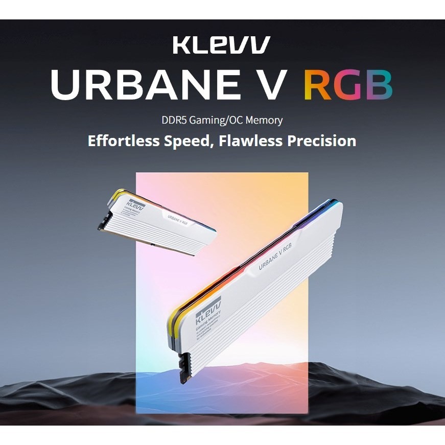 [含稅開發票] KLEVV 科賦 URBANE V RGB (24Gx2) DDR5 6000 CL30 晶燦白/記憶體-細節圖2