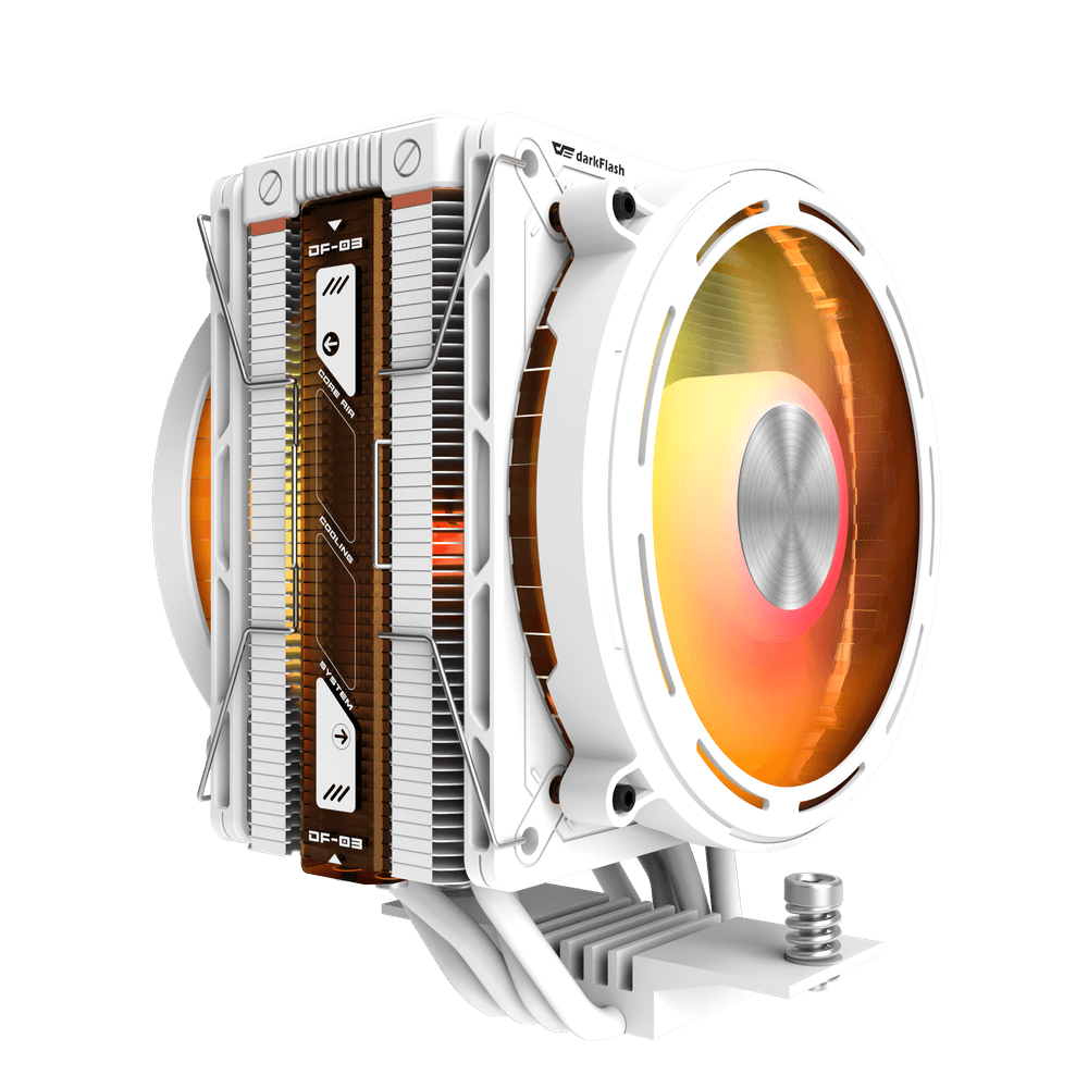 [含稅開發票] darkFlash大飛 E400 Plus  (高15.5cm) 雙風扇/塔扇/顯示溫度/CPU散熱器-細節圖5