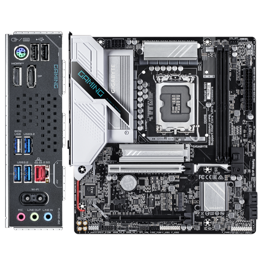 [含稅開發票] GIGABYTE 技嘉 B860M GAMING WIFI6 DDR5主機板 M-ATX/1851腳位-細節圖2