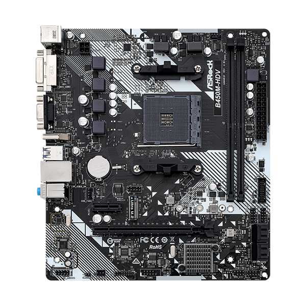 [含稅開發票] ASRock 華擎 B450M-HDV R4.0 DDR4 (支援WIN7) M-ATX/AM4/主機板-細節圖2