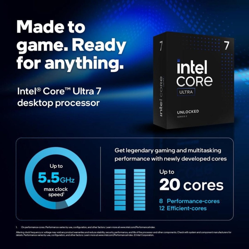 [含稅開發票] Intel Core Ultra 7 265K (20核20緒) LGA1851/CPU處理器/無風扇-細節圖2