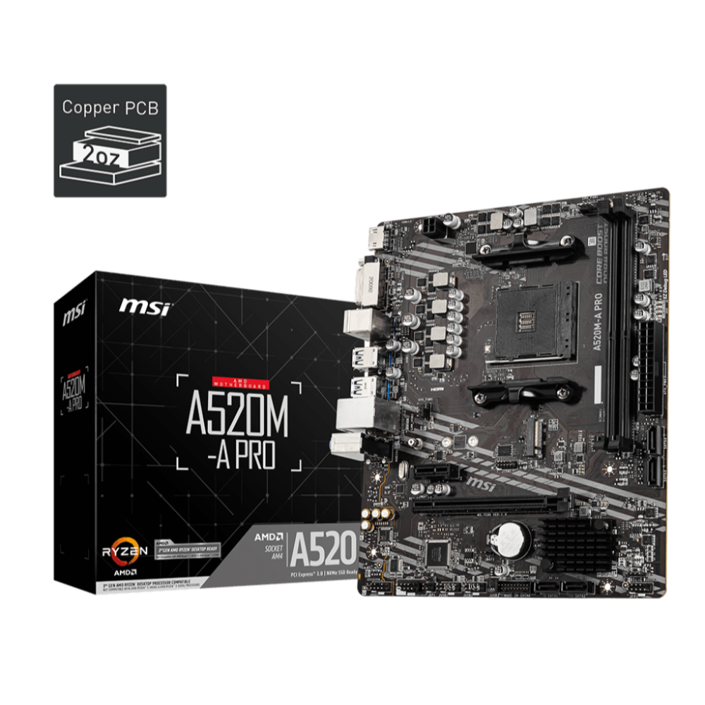 [含稅開發票] DDR4平台最後希望  全新盒裝 R5 5600 + 微星 A520M A 主機板＼AM4＼R5＼D4-細節圖3