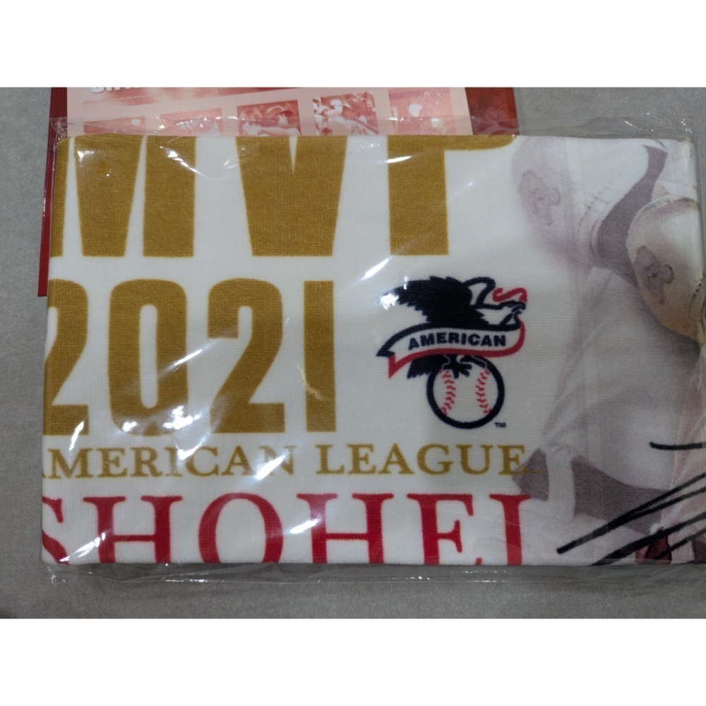 大谷翔平2021年美聯MVP紀念郵票與明信片組（全新）。-細節圖4