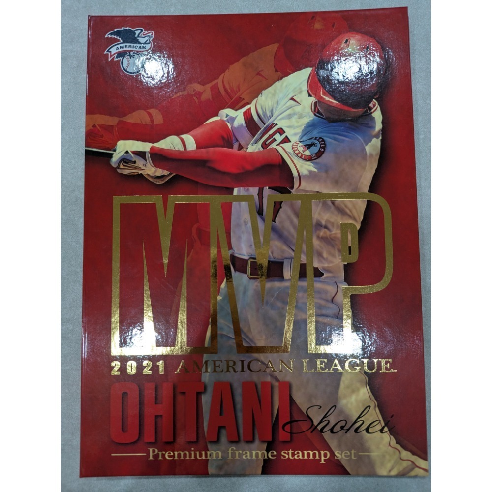 大谷翔平2021年美聯MVP紀念郵票與明信片組（全新）。-規格圖4