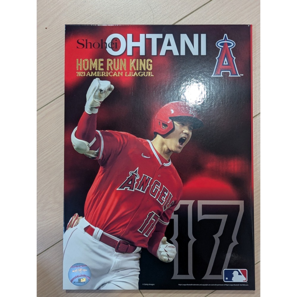 MLB 2023年大谷翔平美聯全壘打王紀念郵票、明信片組，明信片包含第一支到第44支全壘打的英姿-規格圖5