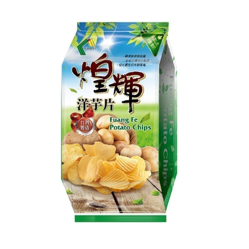2023年煌輝洋芋片 180克。100% 台灣馬鈴薯製成。新鮮無添加。台灣自產自銷洋芋片。超取上限１２包