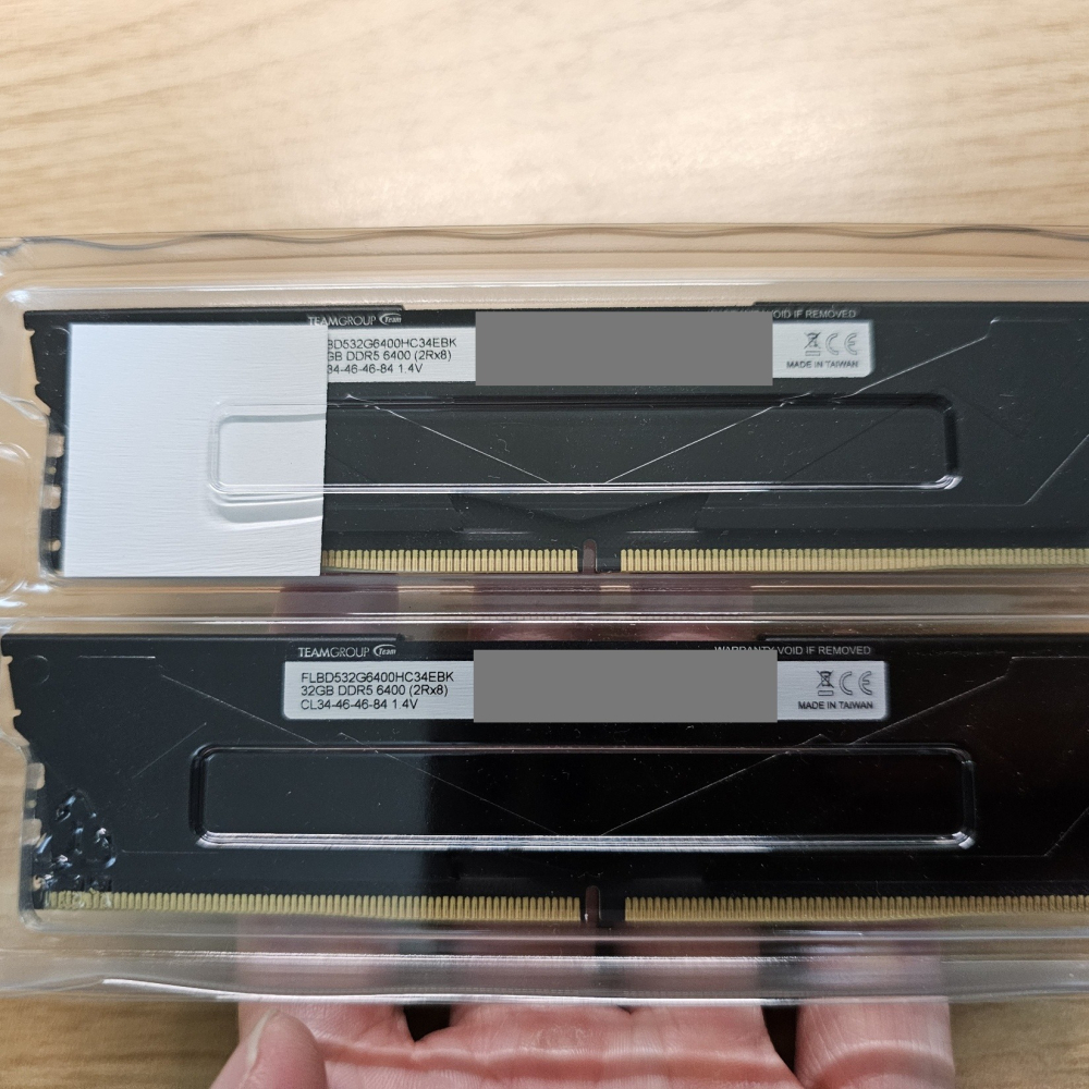十銓 T-FORCE VULCAN DDR5 6400 64GB 32GBx2 CL34 黑色-細節圖4