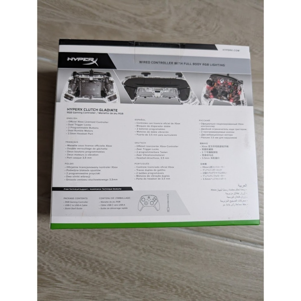 HyperX Clutch Gladiate RGB Xbox 有線控制器 7D6H2AA 全新-細節圖2