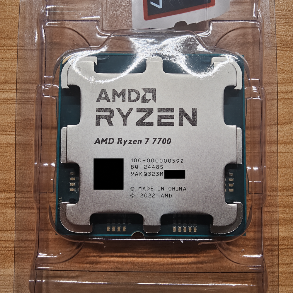 AMD Ryzen 7 7700 MPK 8核心16緒 AM5 處理器 二手已使用