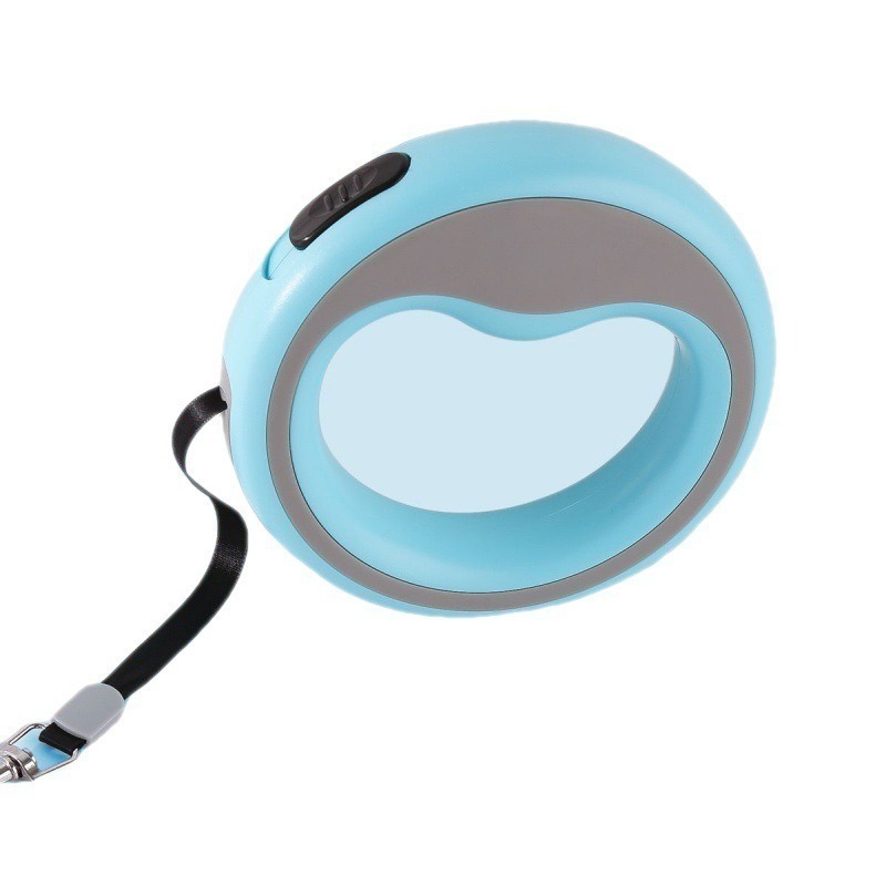 圓環型 牽引繩 遛狗繩 自動伸縮 中小型貓犬適用 雙色牽引器 貓咪 狗狗 寵物 玩具 生活用品-細節圖8