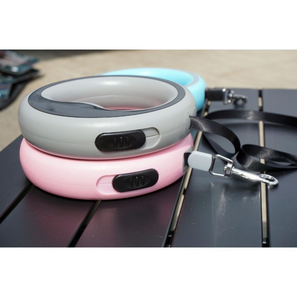 圓環型 牽引繩 遛狗繩 自動伸縮 中小型貓犬適用 雙色牽引器 貓咪 狗狗 寵物 玩具 生活用品-細節圖10